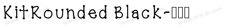 KitRounded Black字体转换